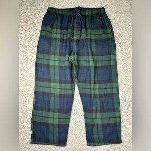 Polo Ralph Lauren Pants Mens Large Pajamas Sleepwear Classic Plaid Flannel Baggy